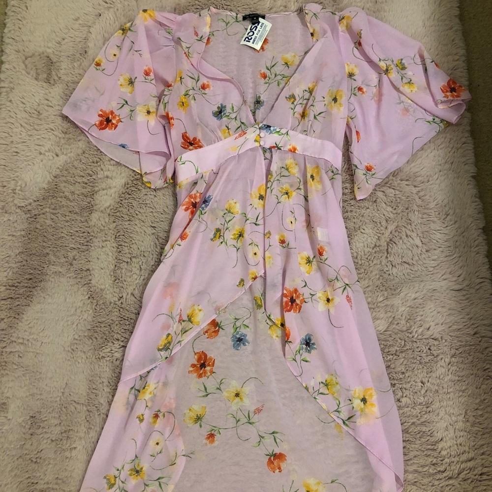& harmony Women’s M Pink Floral High-Low Dress
